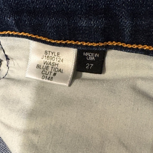 Veronica Beard Debbie skinny jeans Dark Blue  with Light Stripe - Picture 4 of 5